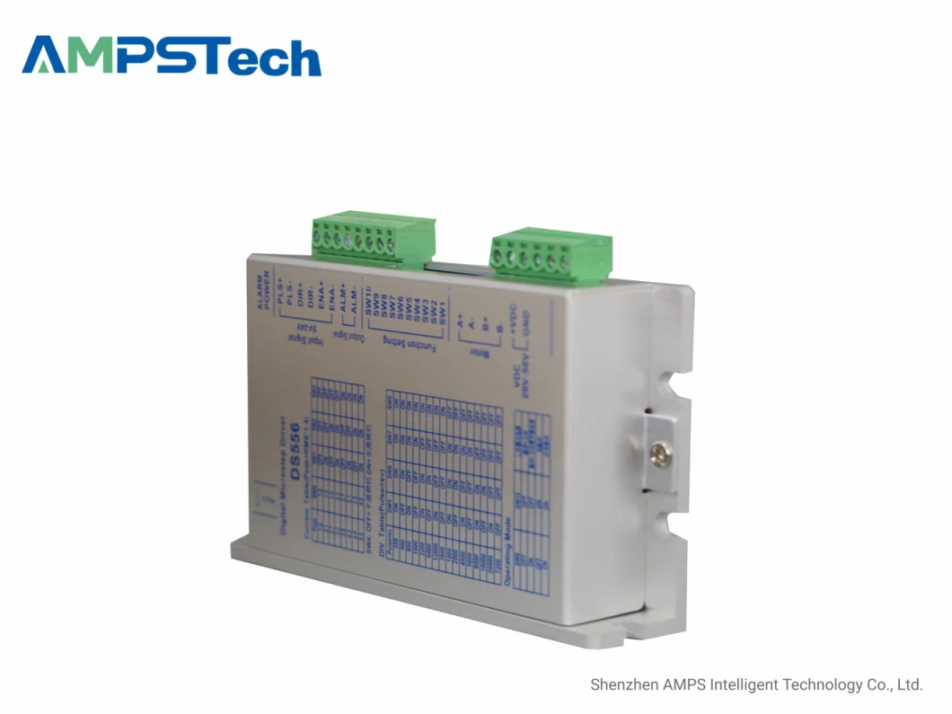 Ampstech Stepper Driver Ds556 20-50VDC Max. Output 5.6A for 56mm 57mm Stepper Motor