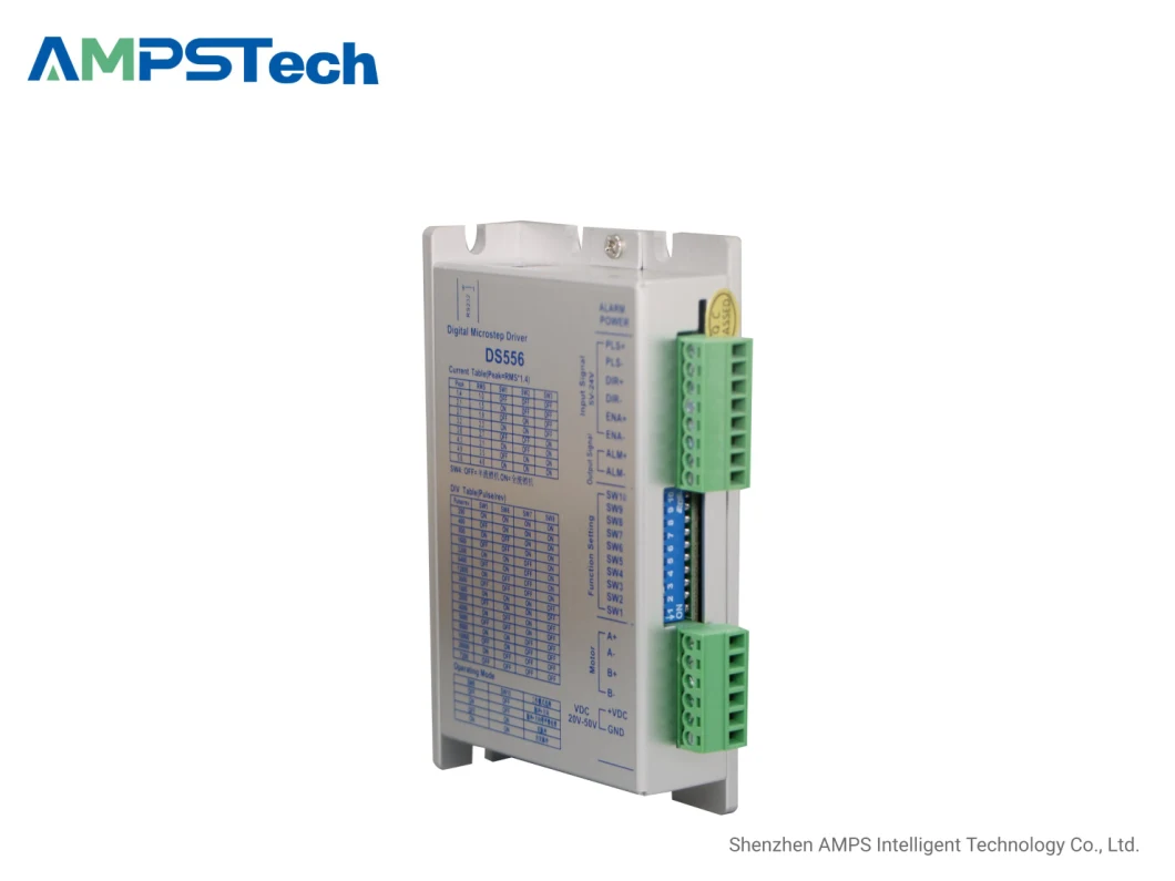 Ampstech Stepper Driver Ds556 20-50VDC Max. Output 5.6A for 56mm 57mm Stepper Motor